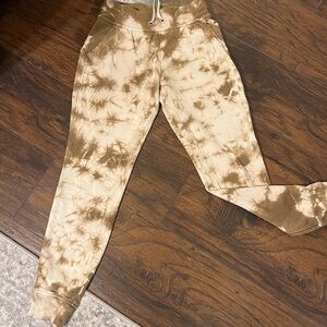 lululemon athletica Tan Tie-Dye Joggers